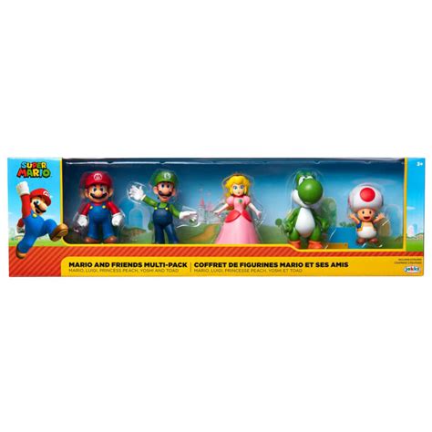 Super Mario Figures Set 5pk Mario And Friends Toys And Games Bandm
