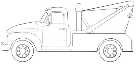 Tow Truck Coloring Pages Printable Coloring Pages
