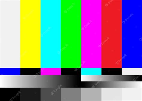 Premium Vector No Signal Tv Test Pattern Vector Television Colored
