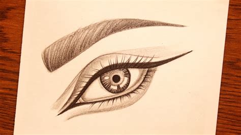 How To Draw An Eye For Beginners Pencil Sketch Eye Drawing Youtube