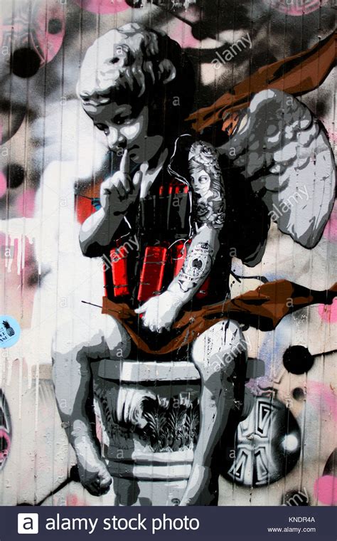 Artistic Graffiti Angels