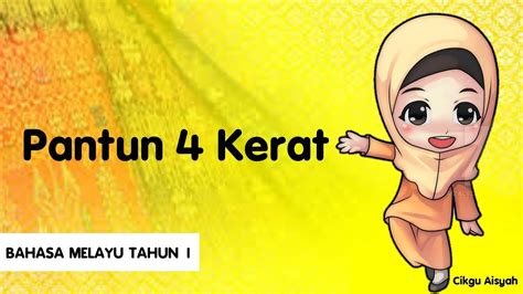 Amat sedih cretaku ini ingin ketawa sakit d hati dulu dia kata perindu sepi pantun jenaka berbalas. BAHASA MELAYU TAHUN 1 | Pengenalan Pantun 4 Kerat - YouTube