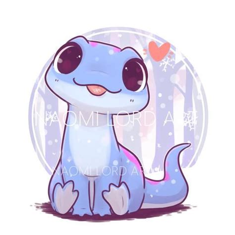 Kawaii Salamander Stickers Andor Prints 6x6 Or 8x8 Cute Animal