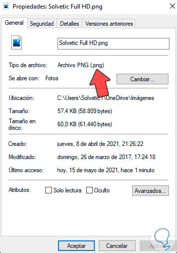 Cambiar Tipo De Archivo En Windows 10 ️ Extensión Solvetic