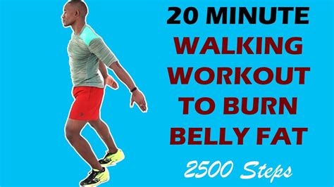 20 Minute Walking Workout To Burn Belly Fat 2500 Steps Walk At Home