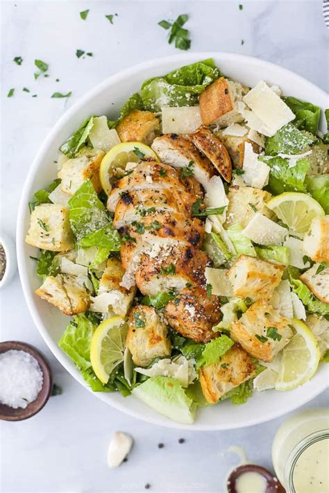 Grilled Chicken Caesar Salad With Homemade Dressing Caesar Salad