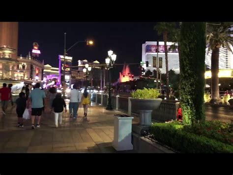 Las Vegas Strip At Night Take 2 Livestream Walk 1032020 Strip