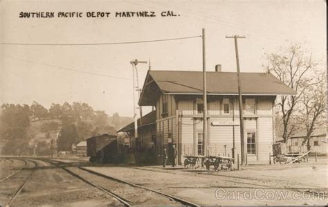 Rare Southern Pacific Depot Martinez Ca Postcard