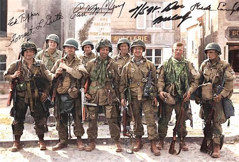 Us Paratroopers Of Easy Company 2nd Battalion Of The 506th Parachute Infantry Regiment Of The