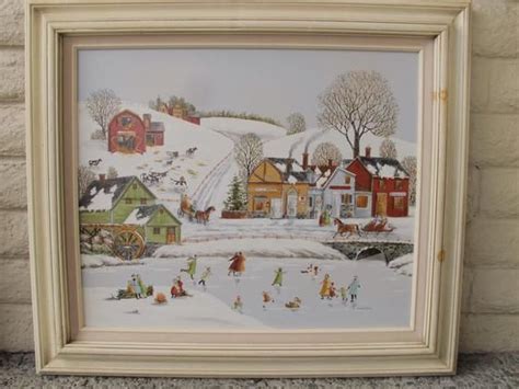 R Smith Original Oil Painting Upstate New York New England Snowy
