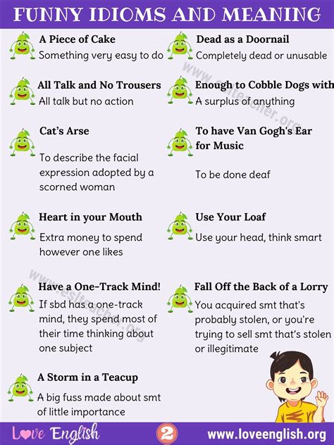 Funny Idioms List Of 25 Best Funny Idioms You May Not Know Artofit