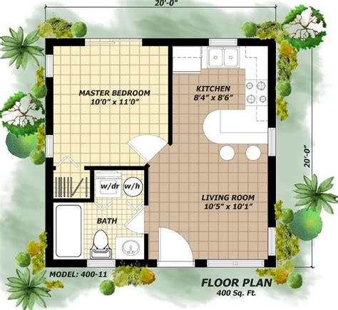 Sdc house plans offers a variety of stock house plans sizes and styles ranging from coastal to tuscan and all of these plans were designed to be in keeping with todays lifestyles but honoring the sq ft min. 26 best 400 sq ft floorplan images on Pinterest | Apartment floor plans, Small houses and Guest ...