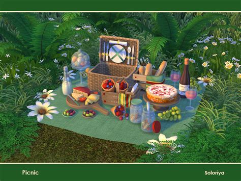 Soloriyas Picnic Picnic Decorations Sims 4 Sims