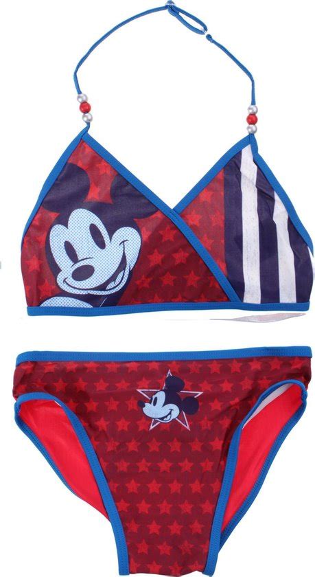 Disney Bikini Mickey Mouse Meisjes Rood Maat 128