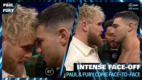 Jake Paul And Tommy Fury First Face Off Explosive Intense Chaotic