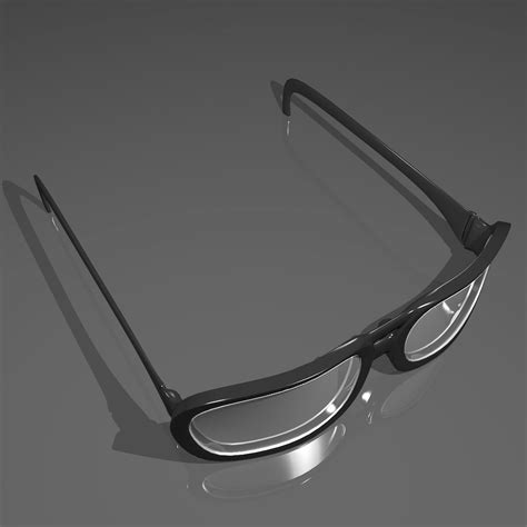 Glasses Free 3d Model Obj 3ds Fbx Blend