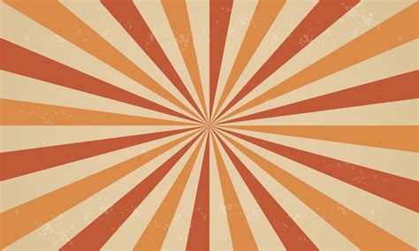 Retro Circus Background With Rays Or Stripes In The Center Sunburst