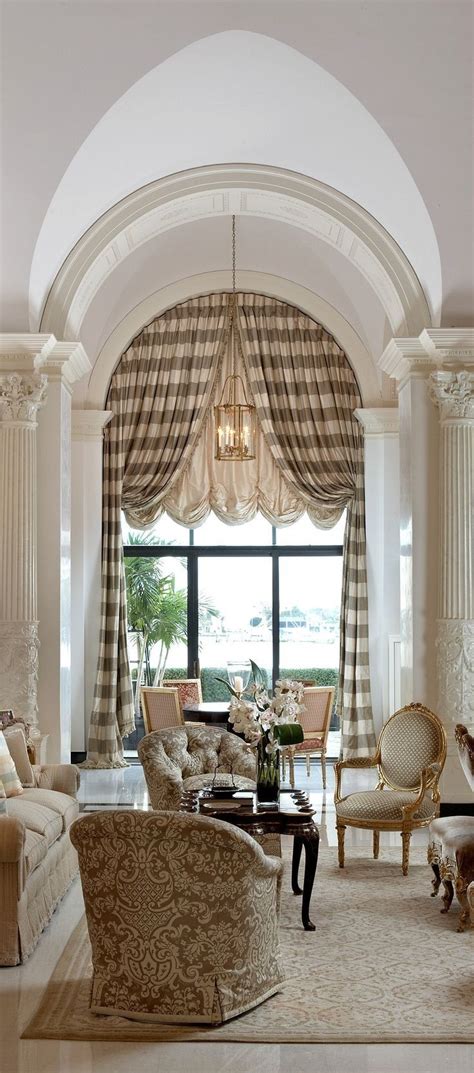 Sheer shades are an elegant window covering. Image result for window treatments for large arched ...