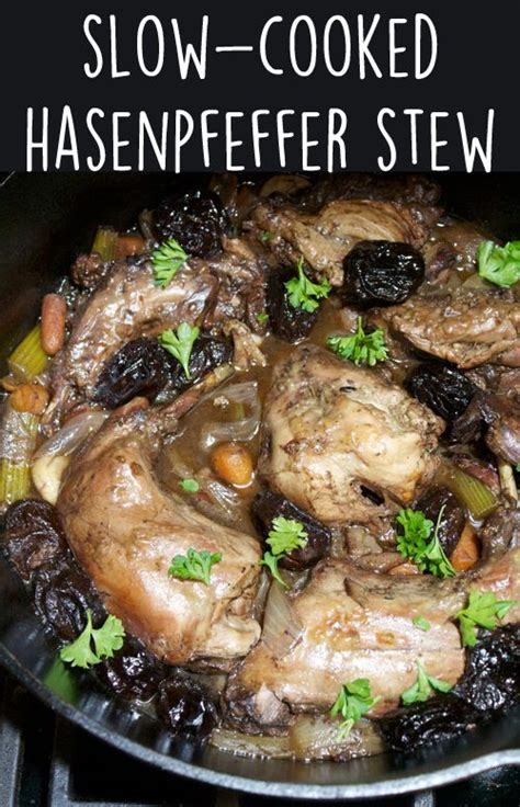 Whats For Dinner Slow Cooked Hasenpfeffer Stew Crockpot Rabbit