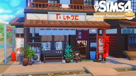 Ramen Restaurant 🍜 Stop Motion Build The Sims 4 No Cc Youtube