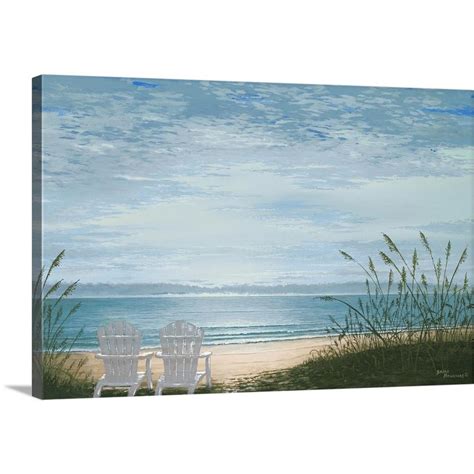 Greatbigcanvas Beach Chairs By Bruce Nawrocke Canvas Wall Art 2372814