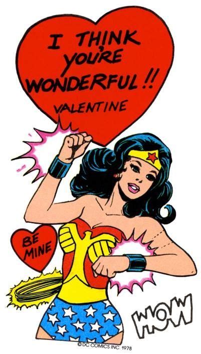 wonder woman valentine s day card comic valentine superman wonder