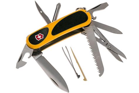 victorinox evogrip 18 swiss pocket knife yellow black advantageously shopping at
