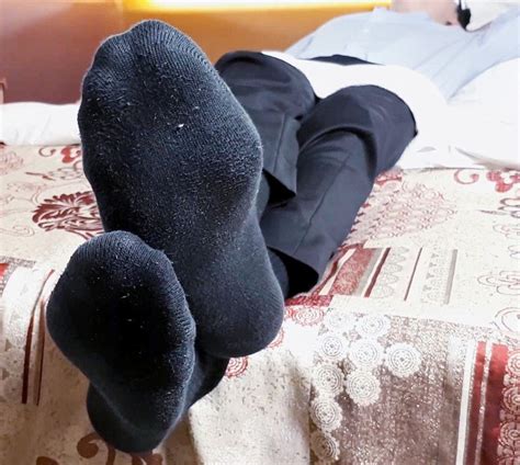 spying his feet of my sleeping friend mens socks sock shoes black socks