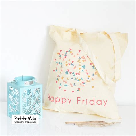 Tote Bag Happy Friday Etsy