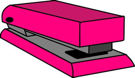 Pink Stapler Clip Art At Vector Clip Art Online Royalty