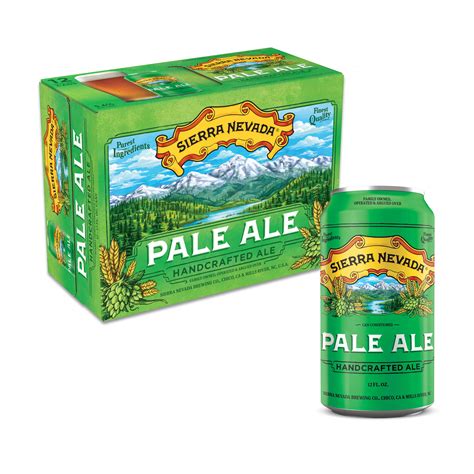 sierra nevada pale ale craft beer 12 pack 12 fl oz cans 5 6 abv