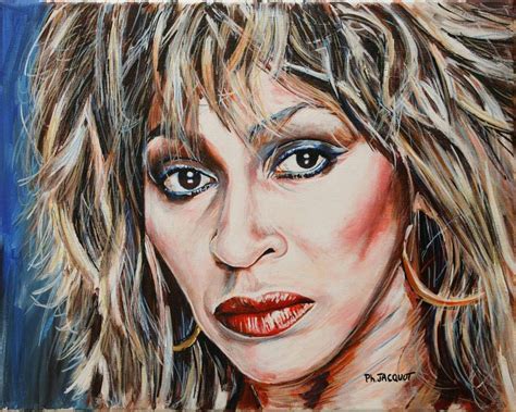 Tina Turner Acrylique Sur Toile 4050 Cm Prix Sur Demande Painter