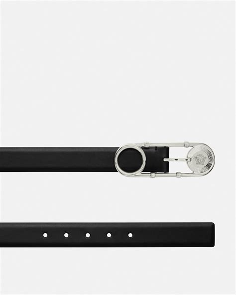 Versace Safety Pin Leather Belt For Women Us Online Store