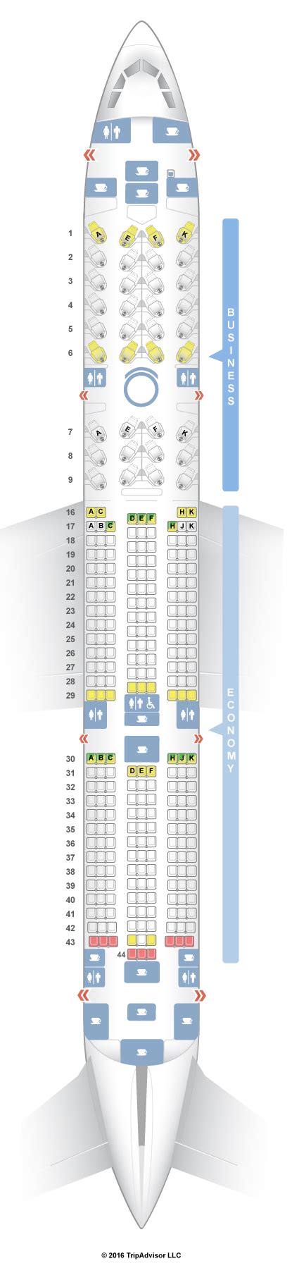 Seatguru Seat Map Qatar Airways Airbus A350 350