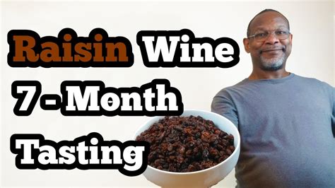 Raisin Wine 7 Month Tasting Youtube