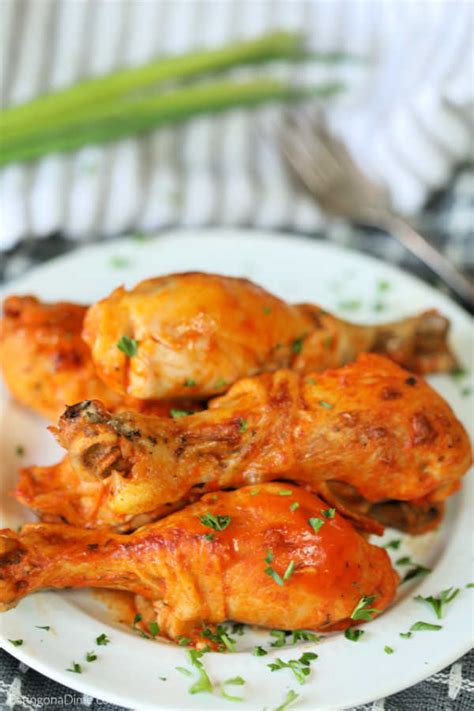 I will put the chicken in the crockpot with my preferred seasonings before work, and by the time i get home, all i have to do is assemble the casserole and. Crock Pot Buffalo Chicken Drumsticks Recipe - Spicy ...