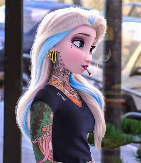 𝔼𝕝𝕖𝕍𝕖𝕟𝕥𝕙ℝ𝕖𝕖 On Twitter Punk Disney Princesses Punk Disney Characters Disney Princess Tattoo