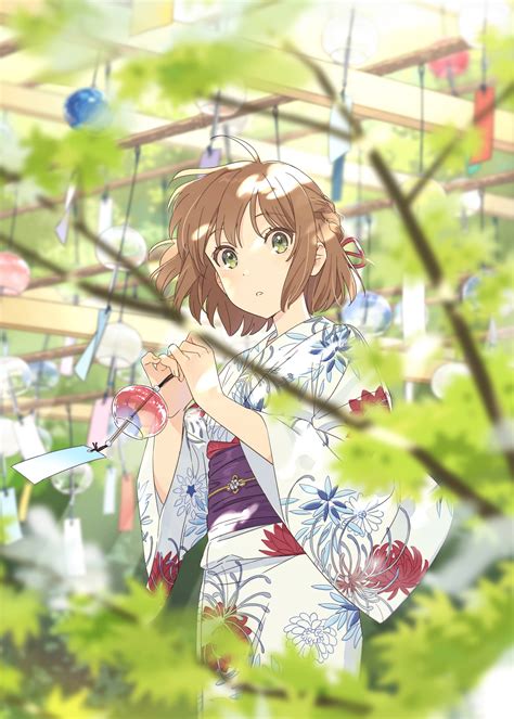 Download 2927x4096 Cute Anime Girl Yukata Short Brown