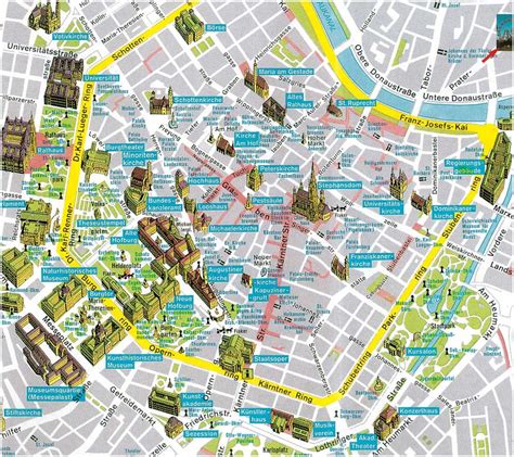 Vienna Tourist Map Vienna Map Tourist Map