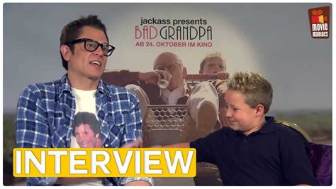 jackass bad grandpa johnny knoxville and jackson nicoll exclusive interview 2013 youtube