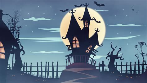 Artstation Haunted House Cartoon Suelen Inácio Halloween Illustration House Cartoon