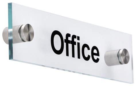 Acrylic Office Door Sign 075 Distance From Wall