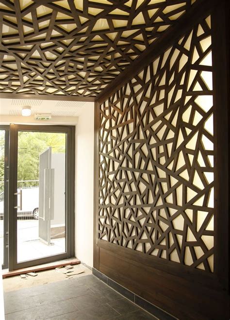 Modern wood wall paneling for living room. Modular Office Wall Design Idea | Decorative wall panels ...
