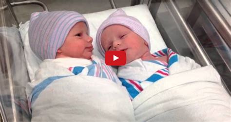 Newborn Twins Have Their First Conversation From Their Hospital Bed
