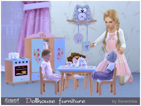 Dollhouse Furniture Set At Sims By Severinka Sims 4 Updates