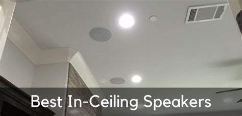 Installed into the wall or ceiling and then finished over with the surrounding surface, invisible series speakers deliver ambient music that emanates throughout the space with no visual footprint. 9 Best In-Ceiling Speakers for Your Surround Sound System