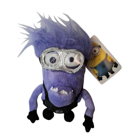 Disney Pixar Despicable Me 2 Two Eyed Evil Purple Minion Coin Purse