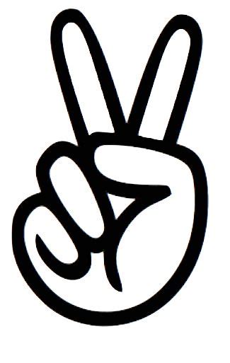 Hand peace sign clip art. peace sign hand clipart - Clipground