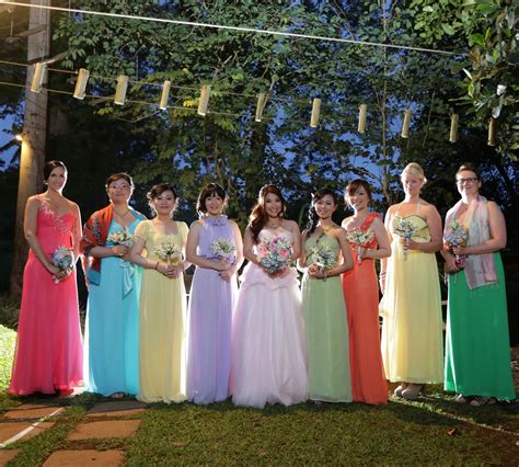 Rainbow Bridesmaid Dresses ALSTROEMERIA