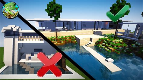 Mark this frame with a material of your. 10 EASY MINECRAFT MODERN HOUSE TIPS - YouTube